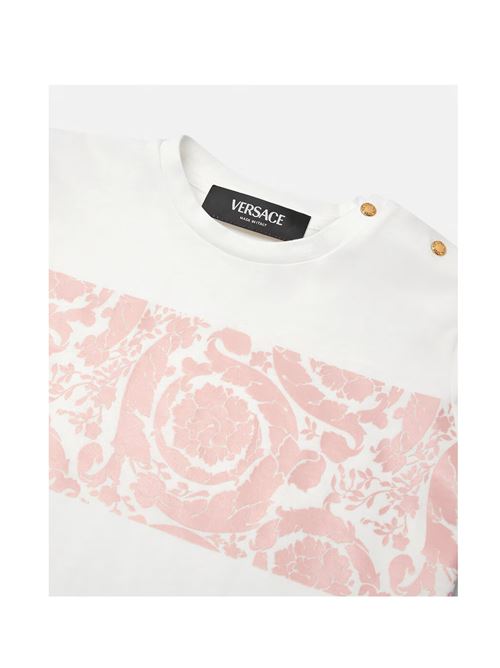 T-shirt, bambina, logata. VERSACE | 1011479 1A118122W310